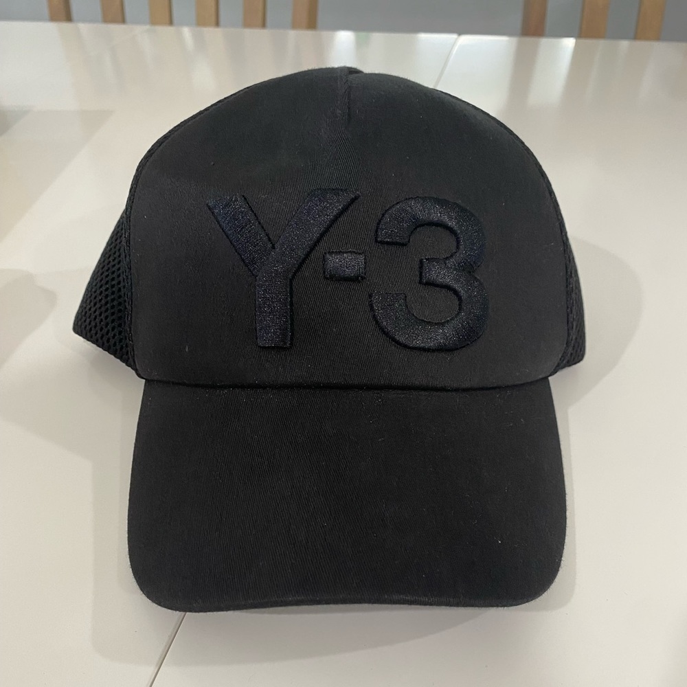 Y3 Black Logo Cap